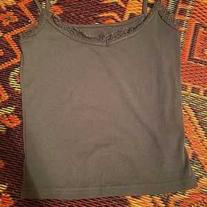 dark grey tank top